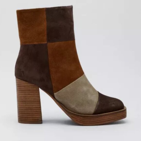 Suede Platform Ankle Boots - Picture 3 of 6